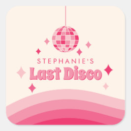 Quadrado Adesivo Personalizado para Última Festa de Solteir