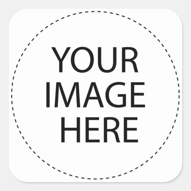 Quadrado adesivo personalizável (Frente)