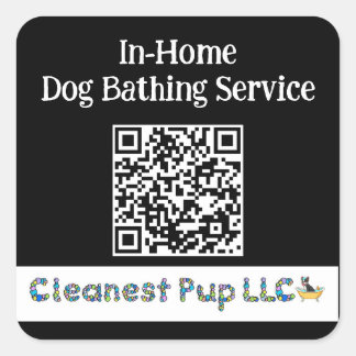 Quadrado Adesivo preto CPup