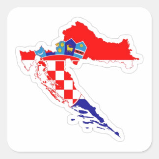 Quadrado Adesivo recuerdo de Croacia