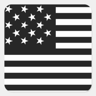 Quadrado Adesivo Redondo Clássico Bandeira EUA 15 Estrelas