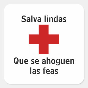 Quadrado Adesivo salva lindas