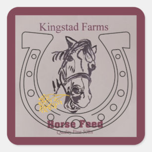 Quadrado Adicione adesivo de alimentação sorridente de papo