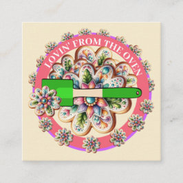 Quadrado Adorando da versão do Cartão de visita Forno