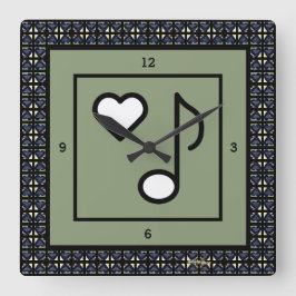 Quadrado AMO O QUE VOCÊ ESTÁ FAZENDO Relógio de Adiela Akoo