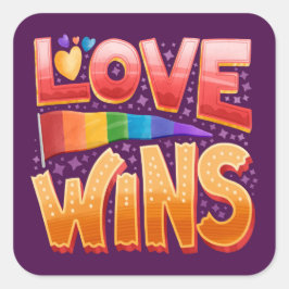 Quadrado Amor ganha adesivo LGBT