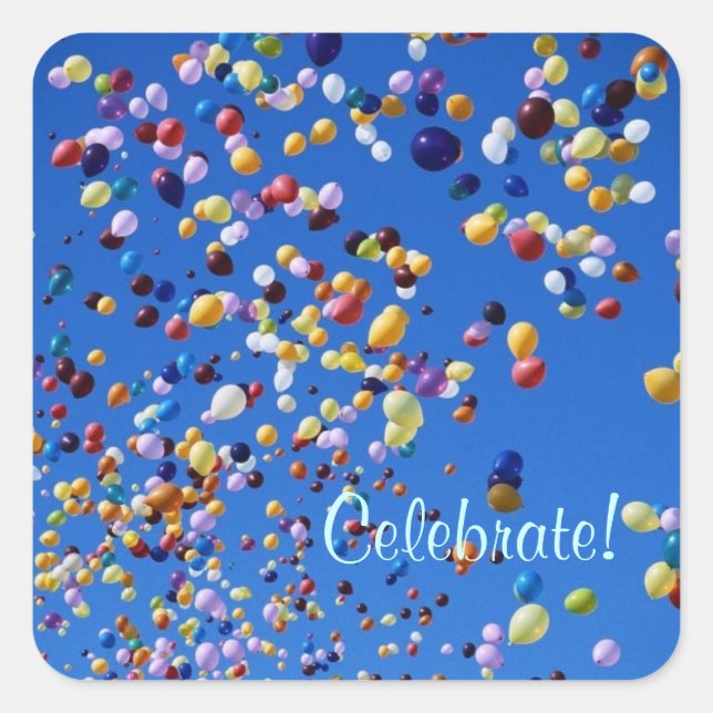 Quadrado Ascensão dos balões - Adesivo (Frente)