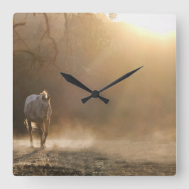Quadrado Belo Relógio de Cavalo Ocidental