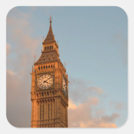 Quadrado Big Ben no adesivo de Londres