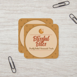 Quadrado Bread Bakery Cook Homemade Cartão de visita