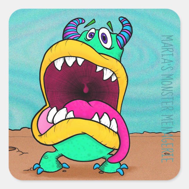 Quadrado Burt, adesivo (Frente)