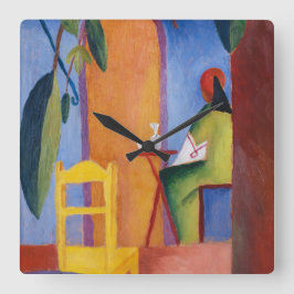 Quadrado "Café Turco" Relógio de Arte