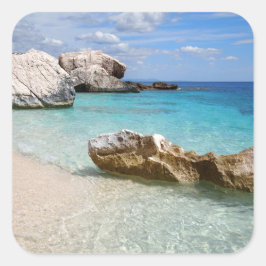 Quadrado Cala Mariolu praia, sanita adesivo