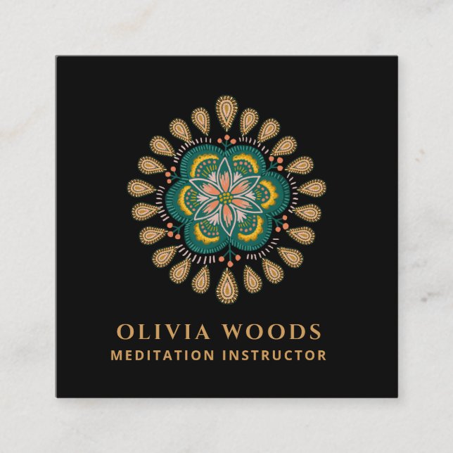 Quadrado Cartão de Visita (Frente)