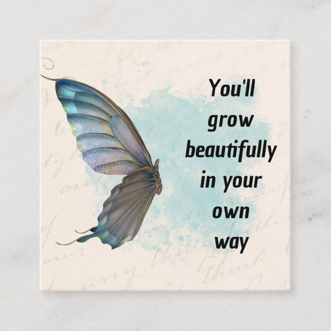 Quadrado Cartão de visita (Frente)