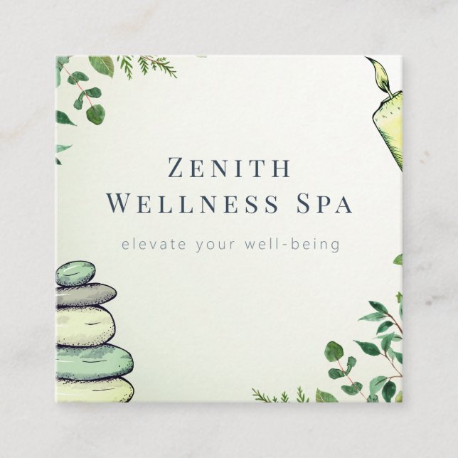 Quadrado Cartão de visita (Frente)