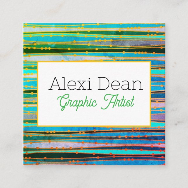 Quadrado Cartão de visita (Frente)