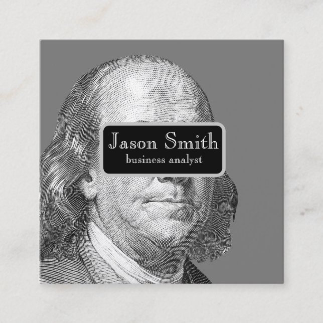 Quadrado Cartão de visita (Frente)