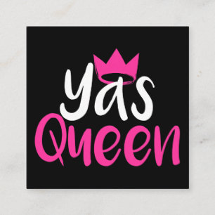 Quadrado Cartão de visita da rainha de Yas