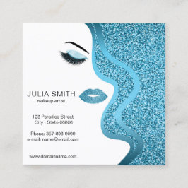 Quadrado Cartão de visita de artista de ativação com efeito