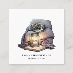 Quadrado Cartão de visita de Autor de Capoeira e Livro para