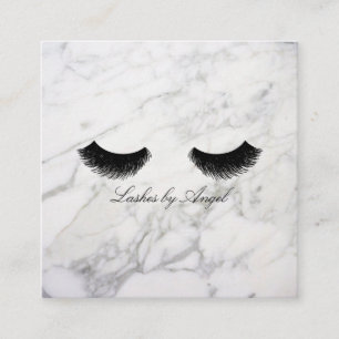 Quadrado Cartão de visita de beleza de luxo de Eyelash Pre