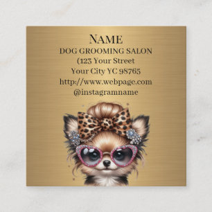 Quadrado Cartão de visita de Compromisso Salão de Almoço de