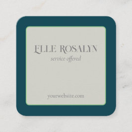 Quadrado Cartão de visita de cores elegantes