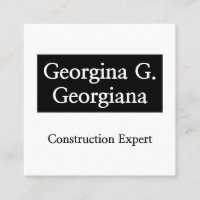 Cartão de visita de Especialista em Construção Sim