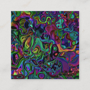 Quadrado Cartão de visita de fusão do cérebro