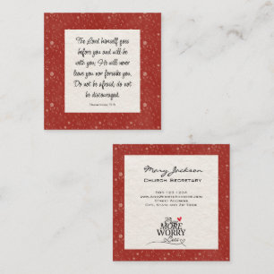 Quadrado Cartão de visita de Igreja Personalizável