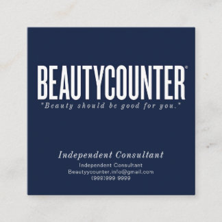 Quadrado Cartão de visita de Informações de Pedido de Obrig