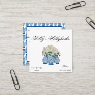 Quadrado Cartão de visita de Jar Ginger 3,5" x 2,0" person