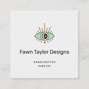 Quadrado Cartão de visita de Logotipo de Terceiro Olho