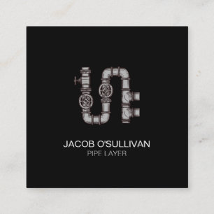 Quadrado Cartão de visita de Praça de Canalização de Ca