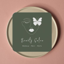 Cartão de visita de Salão de Beleza Profissional M