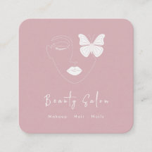 Cartão de visita de Salão de Beleza Profissional M