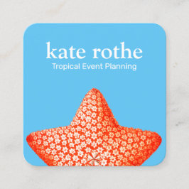 Quadrado Cartão de visita de Starfish