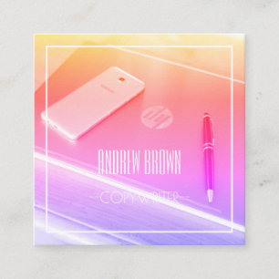 Quadrado Cartão de visita de teclado do computador de cópia