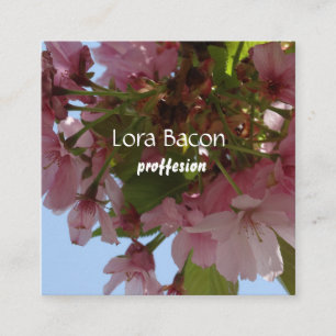 Quadrado Cartão de visita do costume das flores de