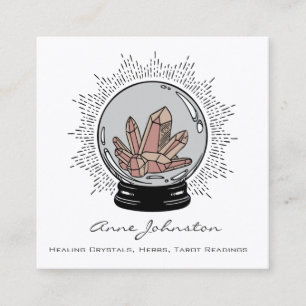 Quadrado Cartão de visita do Magic Crystal Ball Square