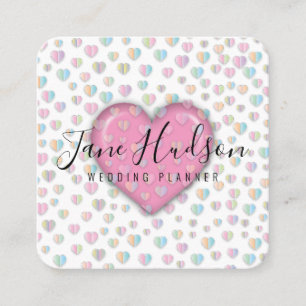 Quadrado Cartão de Visita Editável Minimalista Simples Eleg