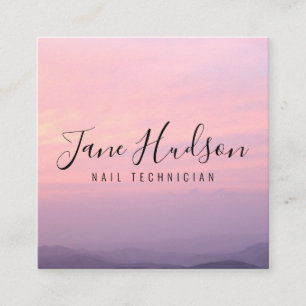 Quadrado Cartão de Visita Editável Minimalista Simples Eleg