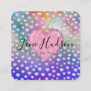 Quadrado Cartão de Visita Elegante Simples Minimalista Edit