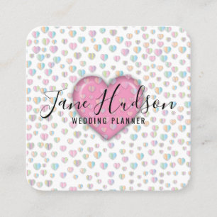 Quadrado Cartão de visita empresarial editável minimalista 