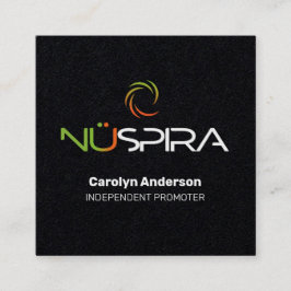 Quadrado Cartão de visita NuSpira Preto