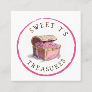 Quadrado Cartão de visita personalizado