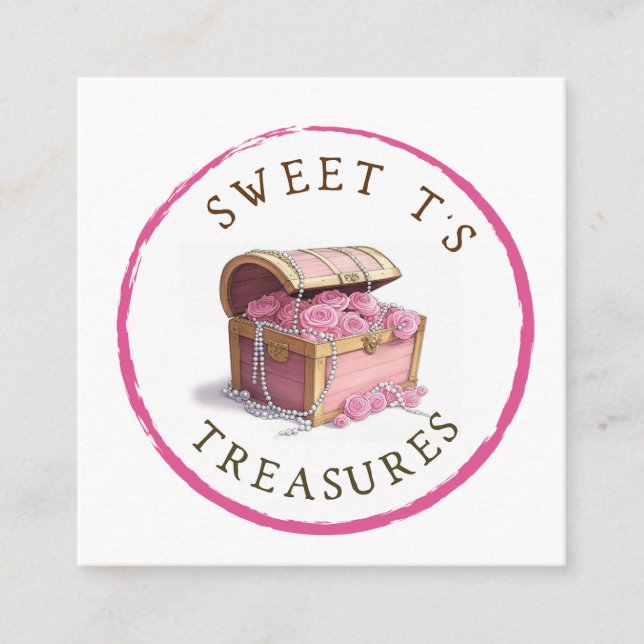 Quadrado Cartão de visita personalizado (Frente)