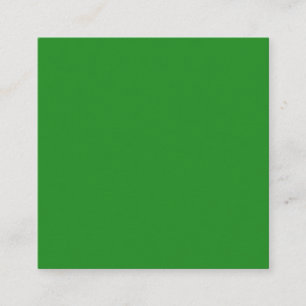 Quadrado Cartão de visita Personalizado Verde da Floresta