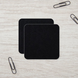 Quadrado Cartão de visita Premium Black Square